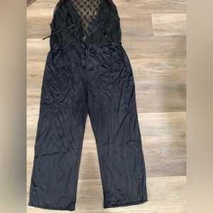 Vintage black sleep jumpsuit NWOT